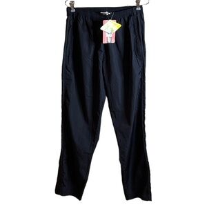 HIND Shelby Micro Pants Black Zip Ankle Pockets Size Medium